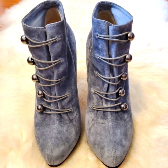 Christian Louboutin Fifre Corset Suede Ankle Boots sz. 36 - Picture 6 of 10